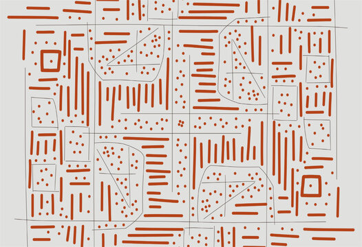 Labyrinth seamless pattern board