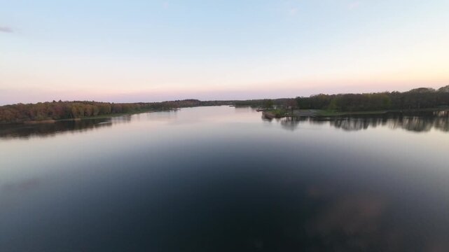Recreatiegebied Bussloo Apeldoorn, The Netherlands | Cinematic Aerial Lake View