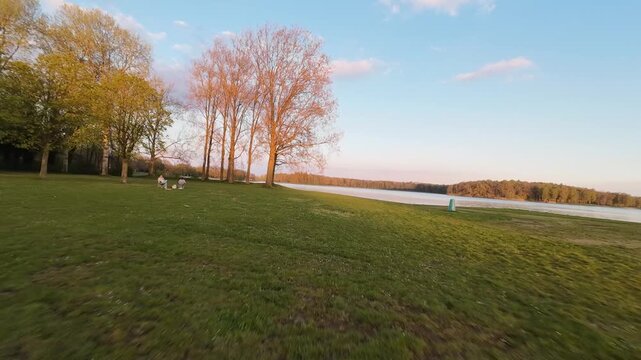 Recreatiegebied Bussloo Apeldoorn, The Netherlands | Cinematic Aerial Lake View