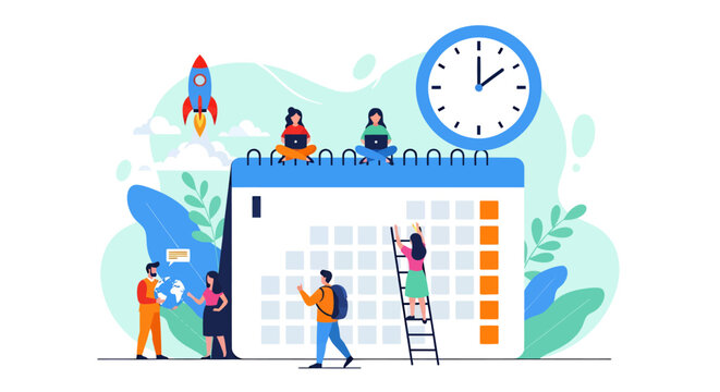 Collaborative Team Planning and Scheduling Around a Large Calendar in a Modern Office Environment.