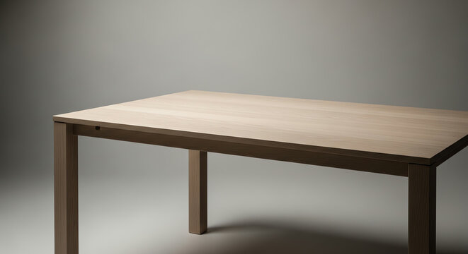 Modern Light Wood Dining Table with Soft Lighting