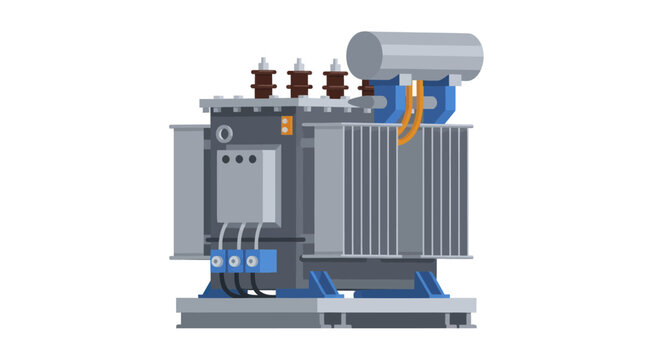 Industrial Power Transformer for Electrical Energy Distribution.