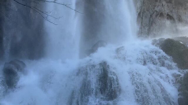 Waterfall Skakavac in a Forest park Jankovac - Papuk nature park, Croatia - Papuk UNESCO geopark (Slap Skakavac u Park &scaron;umi Jankovac - Park prirode Papuk, Hrvatska - Papuk UNESCO svjetski geopark)