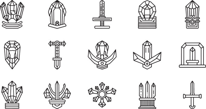 Black and white of various antique lamps and candelabras