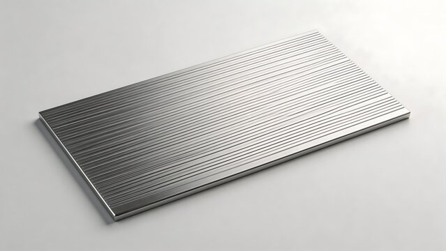 Metallic Plate with Parallel Grooves