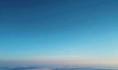 Obraz premium Vast open sky above frozen ground