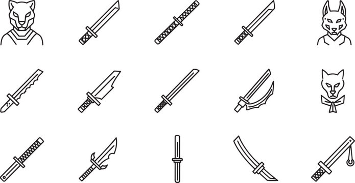 Black and white of various tools and hatchet dagger