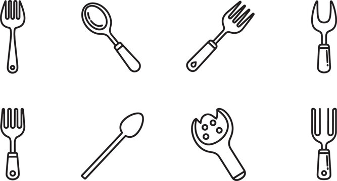 Cartoon-style of animals and in black and white cartoon animals