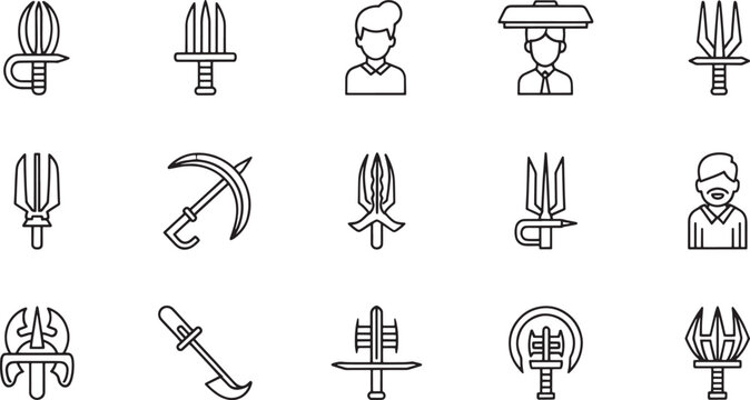 Black and white of various human activities and professions
