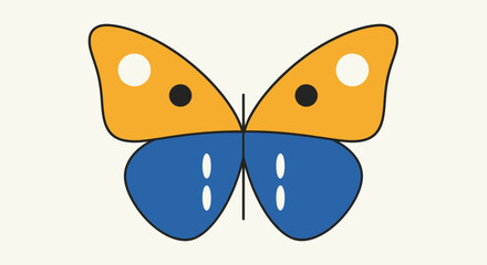 Colorful Butterfly Wings Spread Wide Open. © Janda Anyar