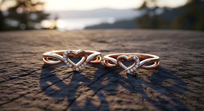 Dua cincin, two wedding rings