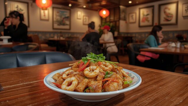 Hakka stir-fry, a unique Taiwanese dish, includes squid and dried tofu.