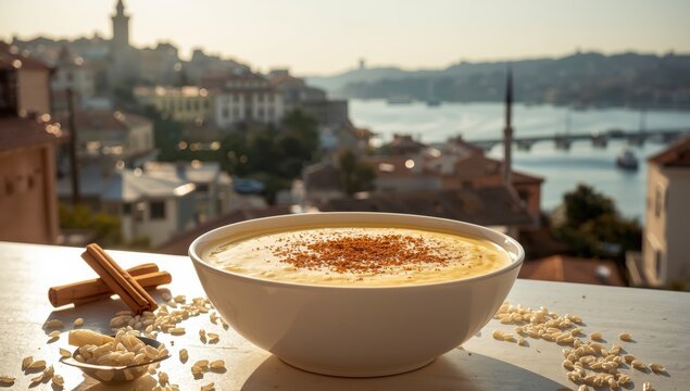 Rice Pudding Photo, Uskudar Istanbul, Turkey