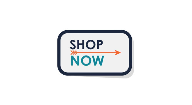 Shop now button with arrow