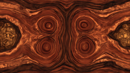 Fototapeta premium The image is a close up of a wooden surface with a pattern of circles