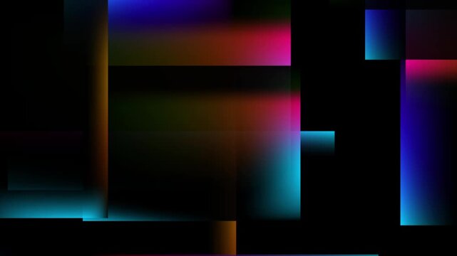 Colorful modern glowing minimal geometric abstract background. Concept elegant tech motion design. Seamless loop. Video animation Ultra HD 4K 3840x2160