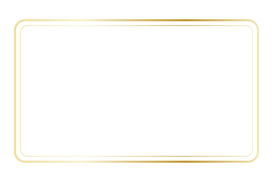 Elegant gold border frame