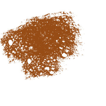Abstract brown splat brush stroke illustration graphic art