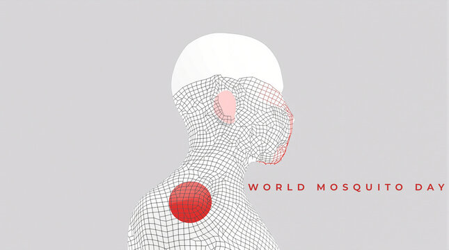 World Mosquito Day Concept Image, highlighting malaria prevention, insect control, and health protection.