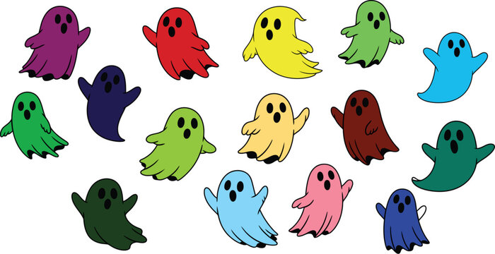 Abstract CMYK Vector Illustration with Contemporary Geometric Elements