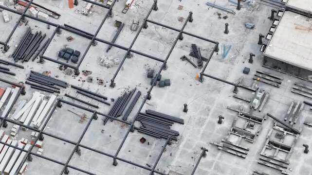 Aerial drone video of massive hyperscale data center construction near Bangkok, Thailand, featuring AI technology, cloud computing infrastructure, and rapid digital expansion.