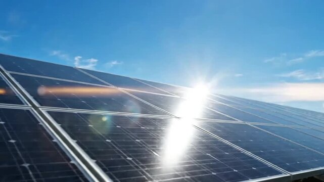 Solar Panel Sunlight Motion Loop