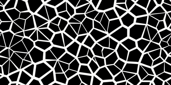 Intricate Voronoi cell pattern seamless vector illustration