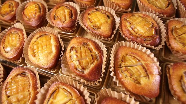 Abalone Bread Korean dessert made with fresh abalone