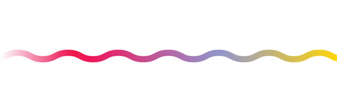 An abstract gradient filled wavy line banner. Vector Illustration . EPS 10 .