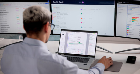 Manager Reviews Audit Findings Thoroughly © Andrey Popov