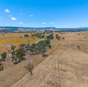 Power Pylons from the Sapphire Wind Farm