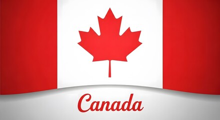 Obraz premium Canada day frame vibrant canadian flag illustration for july 1st celebrations