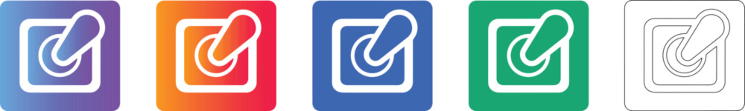 Toggle Switch UI Vector Icon Set vol 952