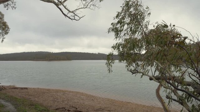 Warren Reservoir Within South Para River In South Australia. - wide shot