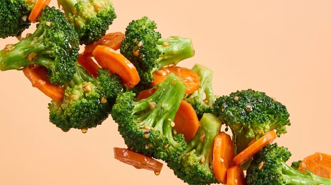 Indonesian Capcay Stir-Fry Mixed Vegetables with Glistening Savory Garlic Sauce