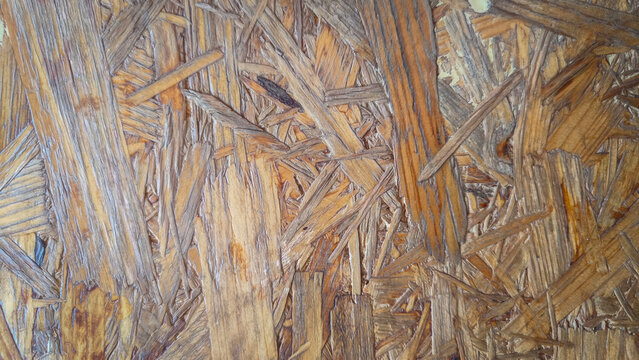Oriented Strand Board OSB Wood Texture Background Close Up