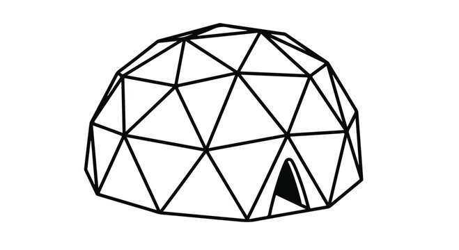 Geodesic dome structure architectural design