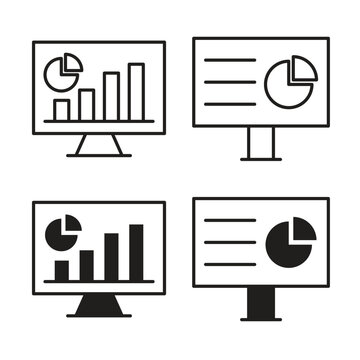 Dashboard icon Isolated flat vector in outline and solid black