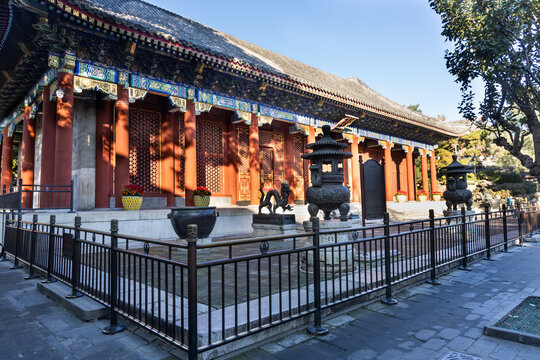 The Hall of Joyful Longevity is where empress dowagers lived in the Summer Palace, Beijing, China
