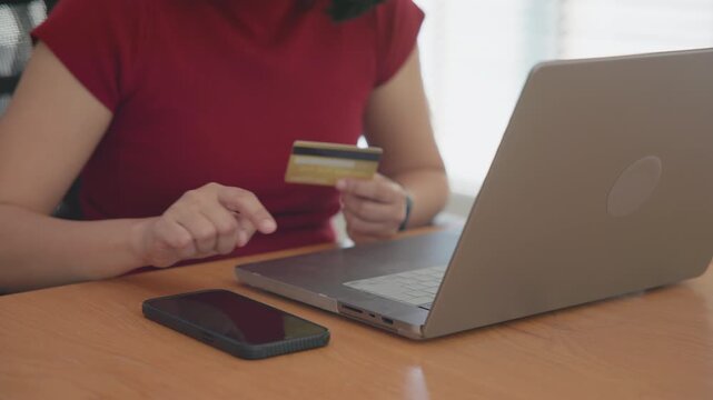 Woman using phone Agent AI app retail shop store tech auto pay buy  credit card at home fintech. Modern Agentic AI bot order assisted people easy smart future life internet of things virtual wallet.