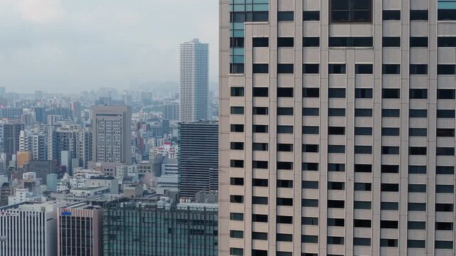Modern skyscrapers in Hiroshima city skyline