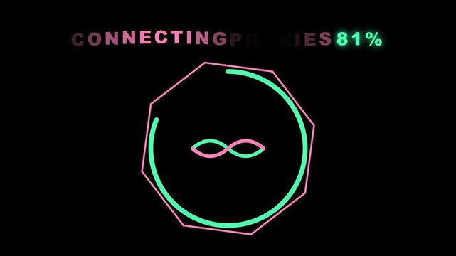 Connecting Proxies Loading Bar Animation Loop