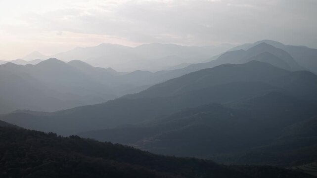 Pyrenees mountains 4K aerial drone footage