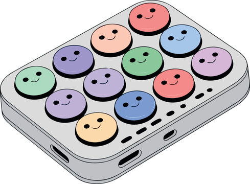 Adobe Illustrator Artwork  fun midi controller pad 