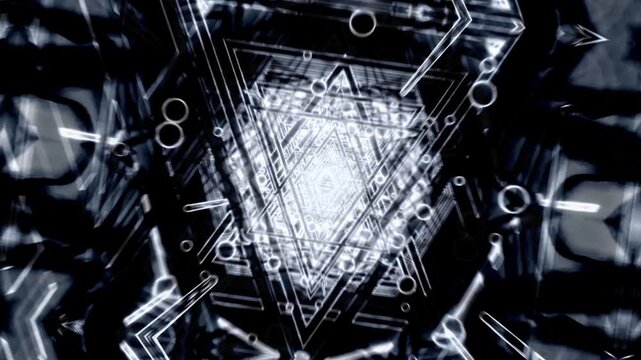 Energy Core Tunnel Reactor Sci Fi Cyber Tunnel VJ Loop 4K Seamless