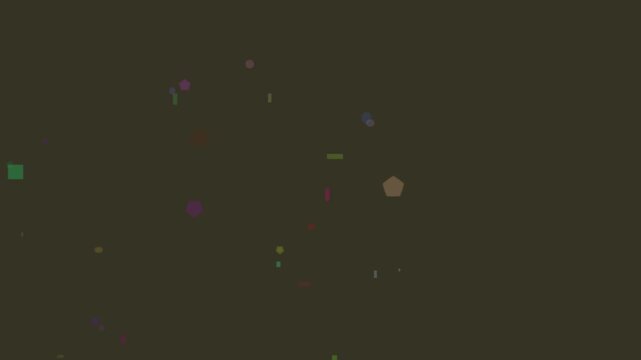 Colorful 3d animated characters dancing in neon light circles dance animation