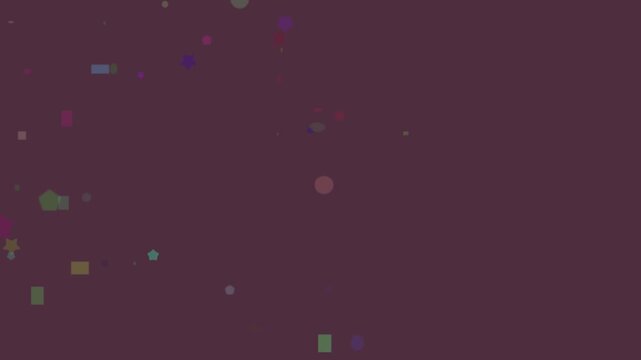 Colorful 3d geometric puzzle animation with rotating blocks and spheres bright