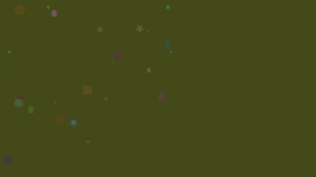 Colorful pixel blocks animation with glowing center circle bright