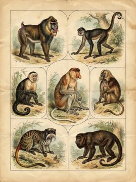 Ai poster vintage serie animali 02