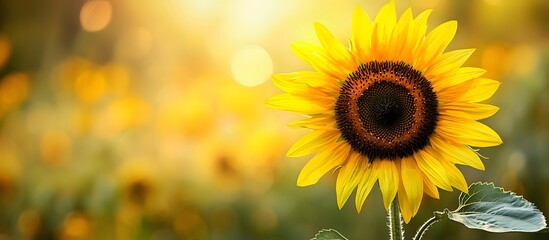 Obraz premium Yellow sunflower background